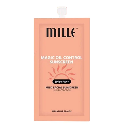 6. Magic Oil Control Sunscreen SPF50 PA++ จาก Mille
